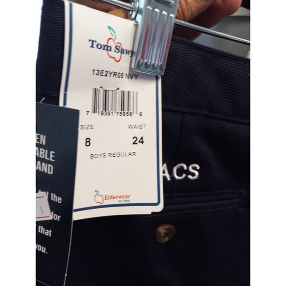 SACS Tom sawyer Uniform Shorts Boys Size 8 - Picture 1 of 4